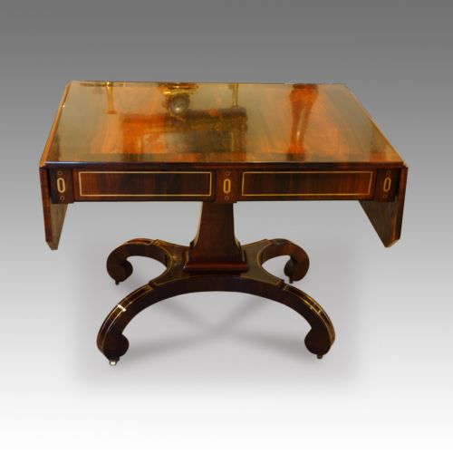 fig 1. Regency rosewood sofa table