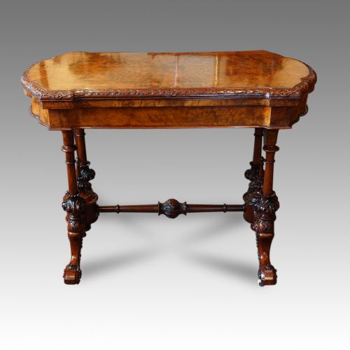 fig 2. Victorian burr walnut card-table