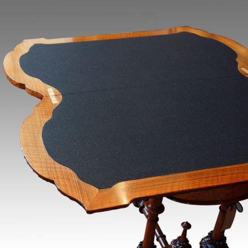 fig 3. Victorian burr walnut card-table