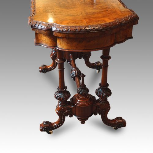 fig 4. Victorian burr walnut card-table