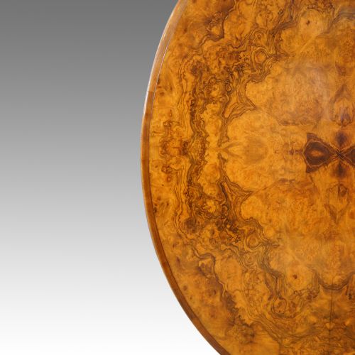 fig 2. Victorian burr walnut loo dining table