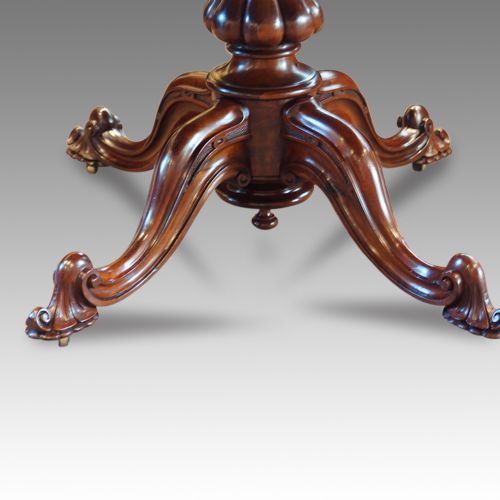 fig 4. Victorian burr walnut loo dining table