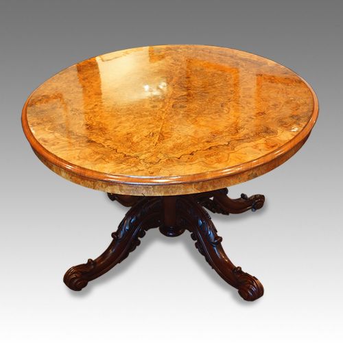 Victorian Large Oval Walnut Dining Table