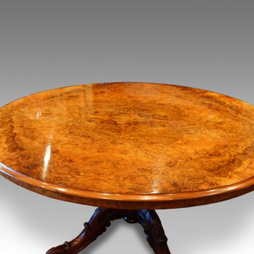 fig 3. Victorian large oval walnut dining table