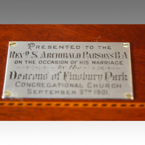 fig 3. Edwardian inlaid 3 tier revolving bookcase