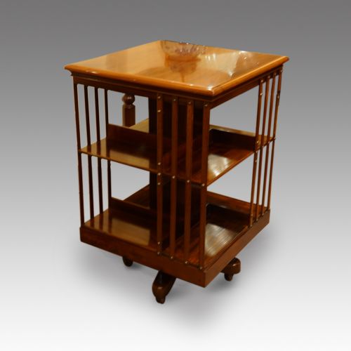 Edwardian Mahogany Revolving Bookcase
