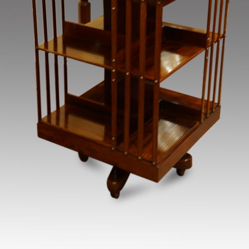 fig 3. Edwardian mahogany revolving bookcase