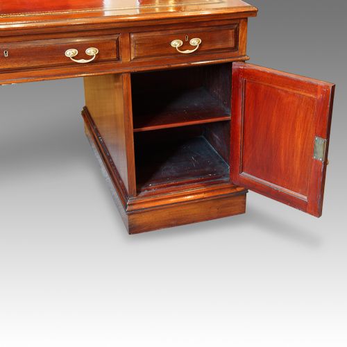 fig 1. Edwardian mahogany partners desk