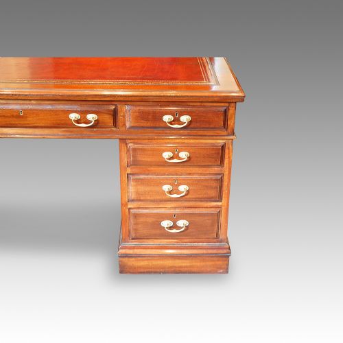 fig 2. Edwardian mahogany partners desk