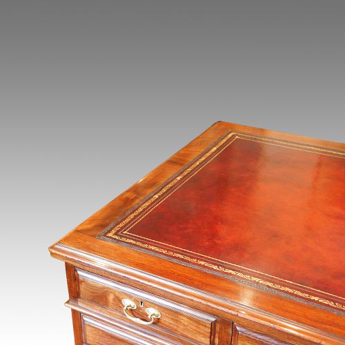 fig 3. Edwardian mahogany partners desk
