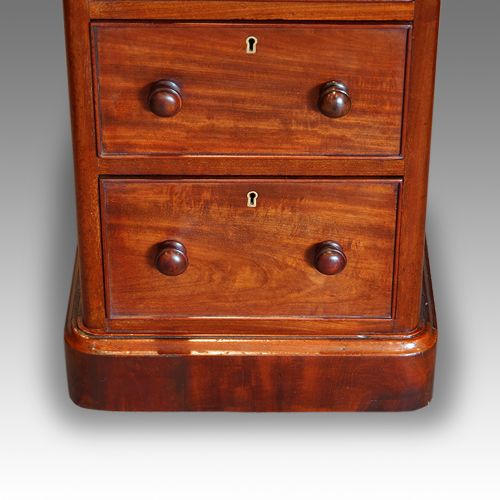 fig 2. Victorian mahogany pedestal desk