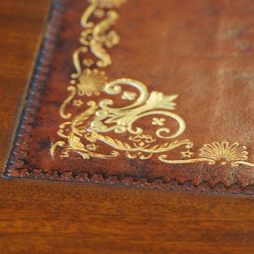fig 4. Victorian mahogany pedestal desk