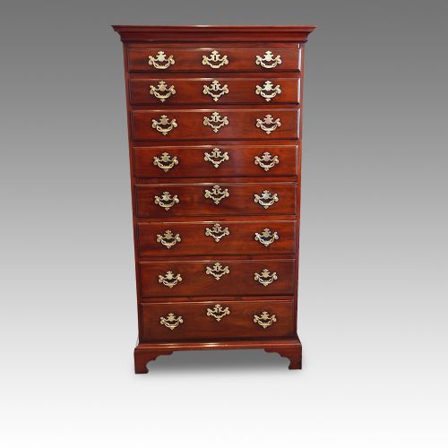 fig 1. George III mahogany Irish tallboy