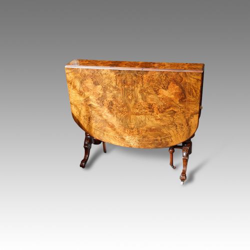 Victorian Inlaid Walnut Sutherland Table