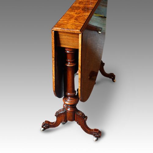 fig 1. Victorian inlaid walnut Sutherland table