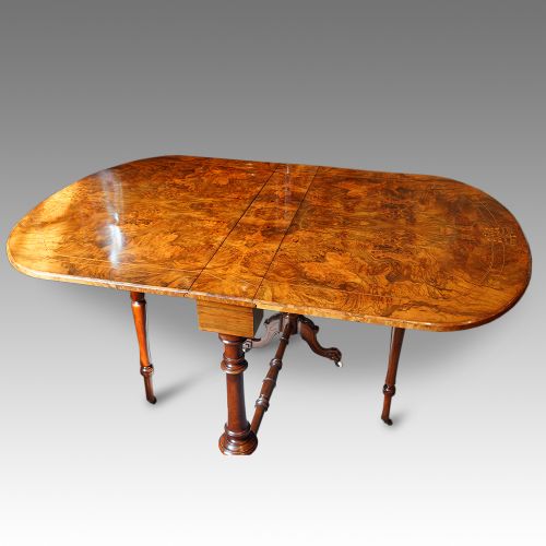 fig 2. Victorian inlaid walnut Sutherland table