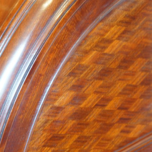 fig 2. Antique French parquetry cylinder desk