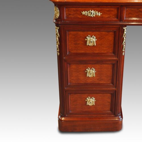 fig 3. Antique French parquetry cylinder desk