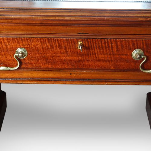 fig 2. Edwardian mahogany paneled pedestal desk