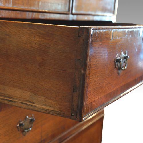 fig 2. George II oak cross-banded chest on stand