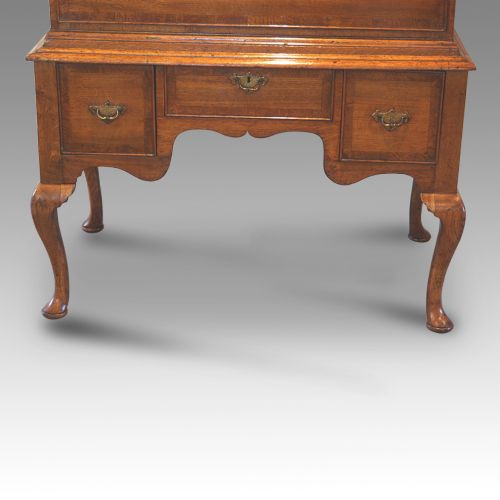 fig 3. George II oak cross-banded chest on stand
