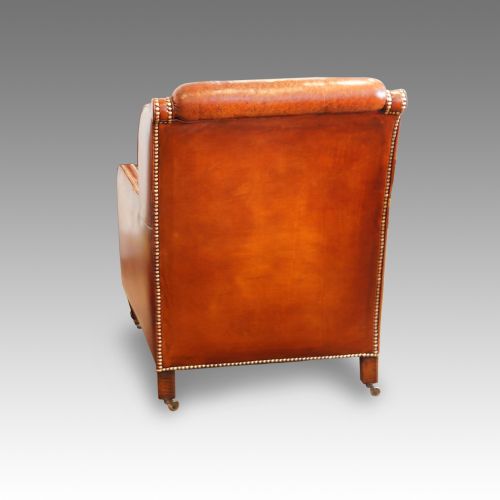 fig 2. Pair of Edwardian leather club chairs