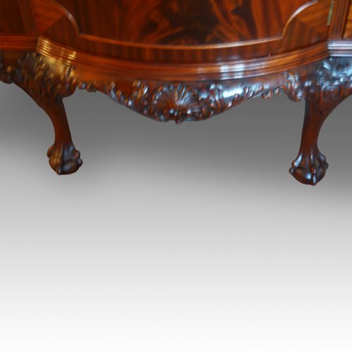 fig 4. Superb Edwardian mahogany bow-end display cabinet