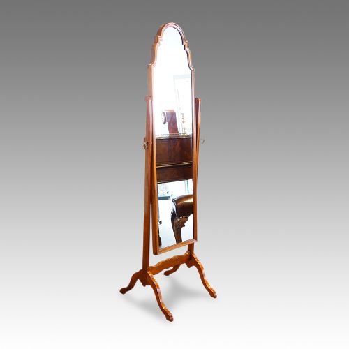 1920’S Walnut Cheval Dressing Mirror