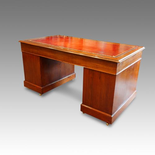 fig 5. Mahogany double pedestal desk circa 1920