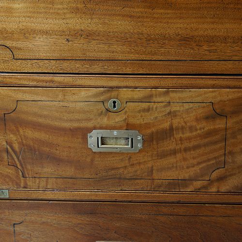 fig 2. Regency Camphorwood secretaire military chest