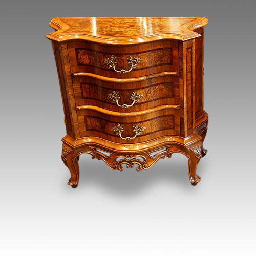 fig 1. Pair of superb Antique serpentine bedside chests