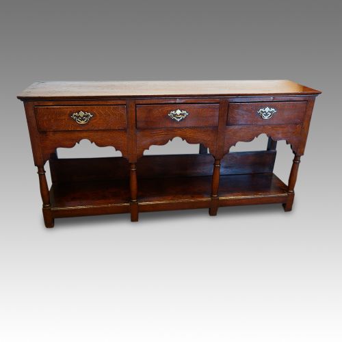 Antique Oak Pot-board Dresser Base