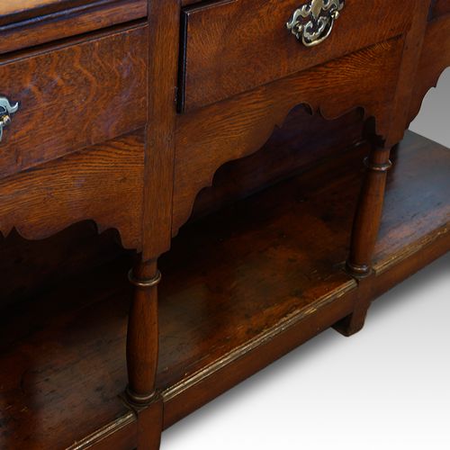 fig 2. Antique oak pot-board dresser base