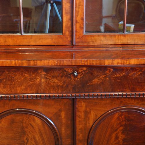 fig 2. William IV mahogany chiffonier bookcase
