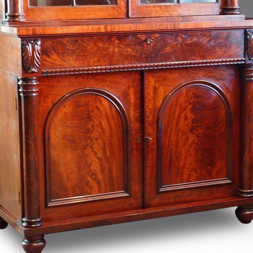 fig 3. William IV mahogany chiffonier bookcase