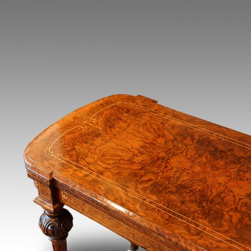 fig 1. Victorian inlaid walnut cardtable