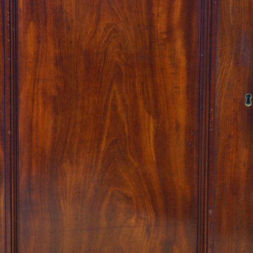 fig 1. Antique mahogany housekeepers linen press cupboard