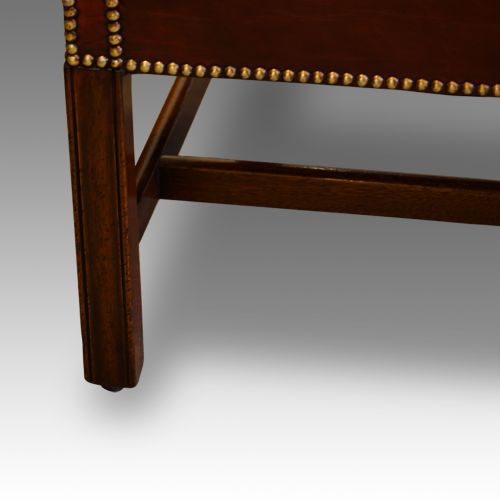 fig 1. Superb pair of leather Gainsborough chairs
