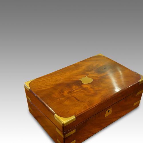 fig 3. Victorian mahogany writing slope