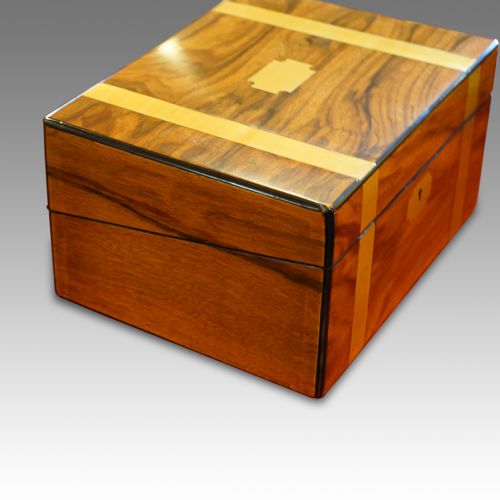 fig 1. Victorian walnut writing slope