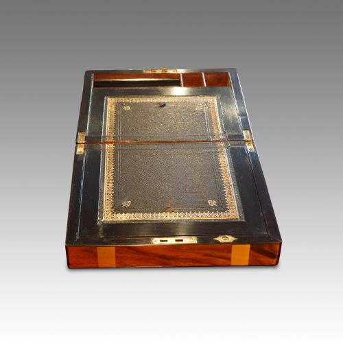 fig 2. Victorian walnut writing slope