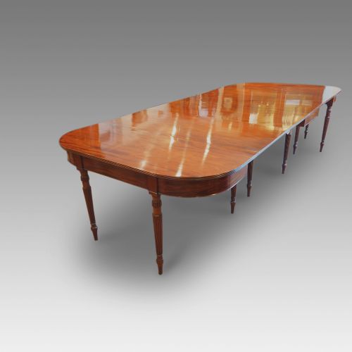 12 Seat Antique Mahogany Gillow Dining Table