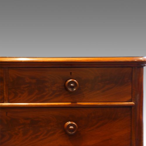 fig 1. Victorian large mahogany chest of drawers