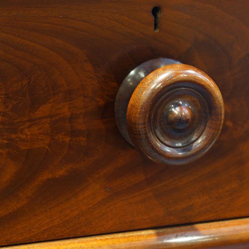 fig 2. Victorian large mahogany chest of drawers