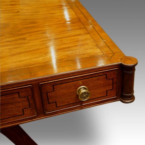 fig 1. Regency mahogany library table