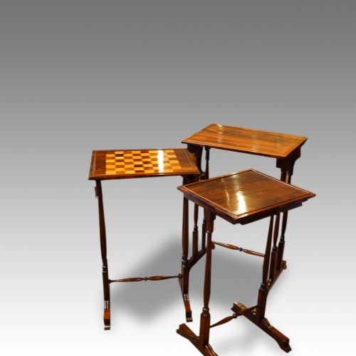 fig 1. William IV rosewood nest of tables