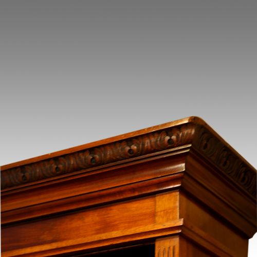 fig 1. Edwardian walnut tall open bookcase