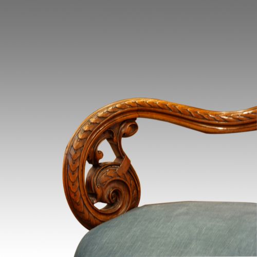 fig 3. Victorian walnut window seat