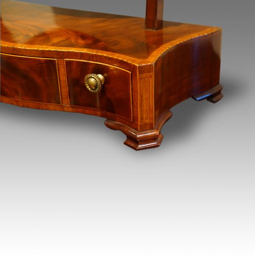 fig 3. Antique inlaid mahogany dressing table mirror