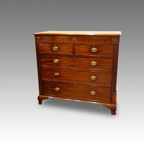 Georgian Inlaid Mahogany Chest of Drawers
